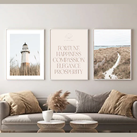 3 Pcs Travel Wall art Happiness Home decor, Farmhouse Abstract print