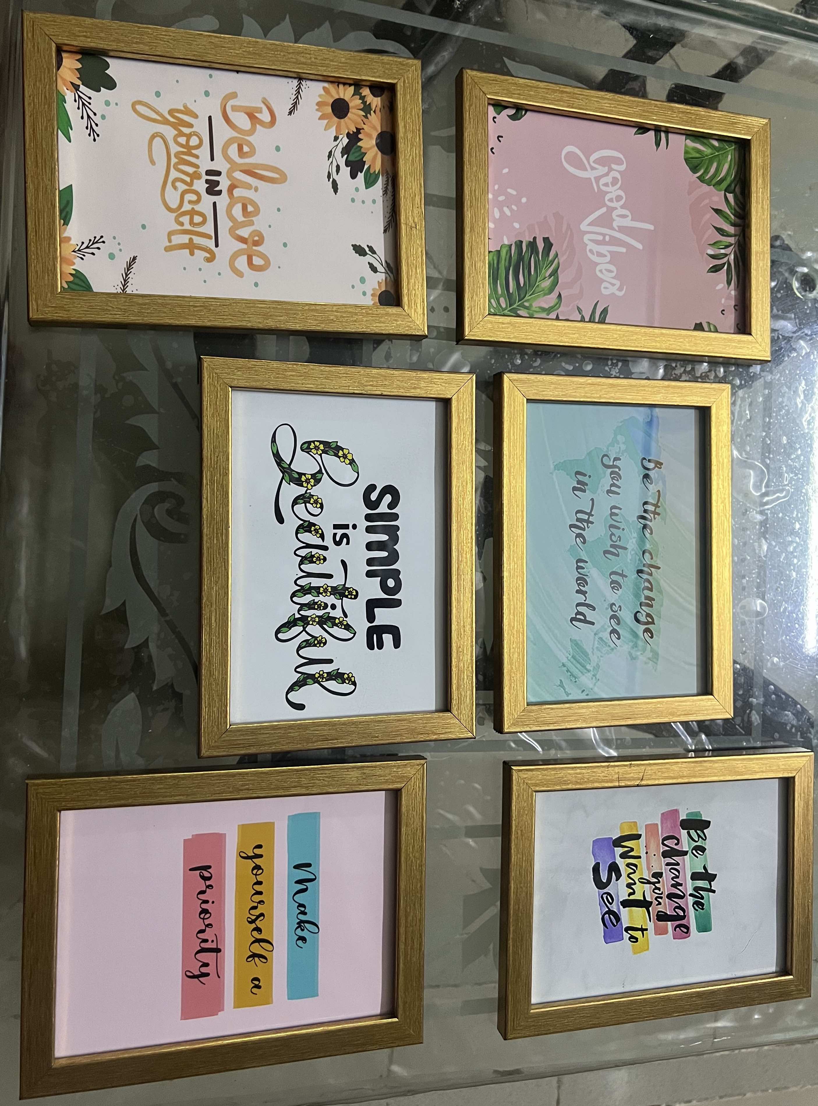 6 Pcs Inspirational Quote Frames set - Image 10