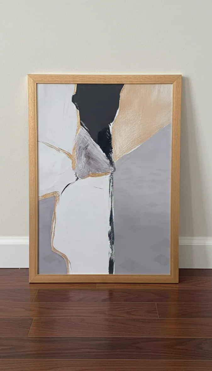 Abstract Art Print frame | Single Entry Way Wall Art | Minimalist Modern Home Decor