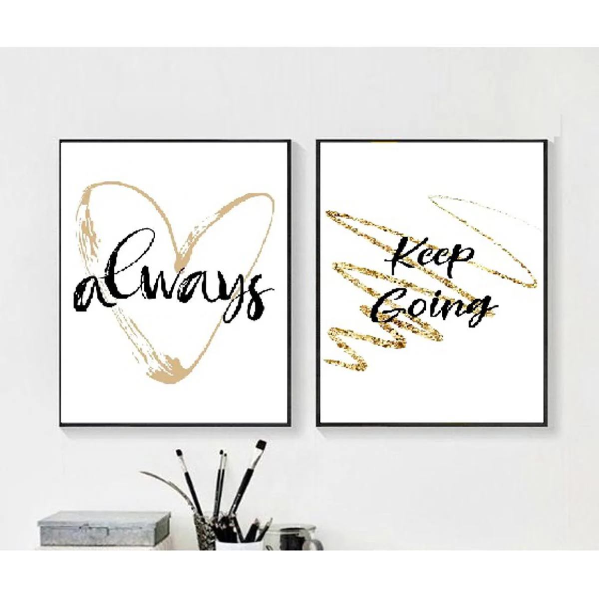 2 PCS Motivational Quote Picture Frame, Abstract Frames - Image 7