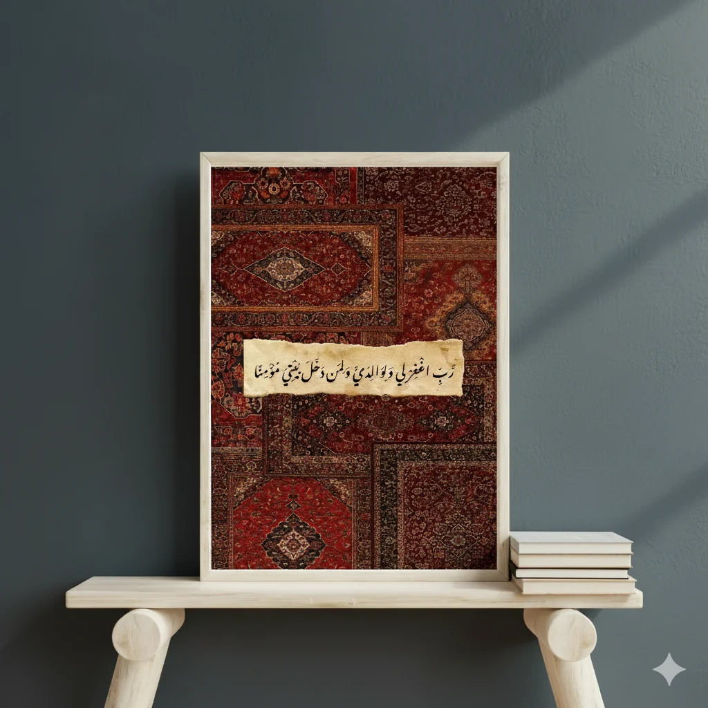 Islamic Verse Frame, Single Islamic Calligraphy frame, Islamic decoration