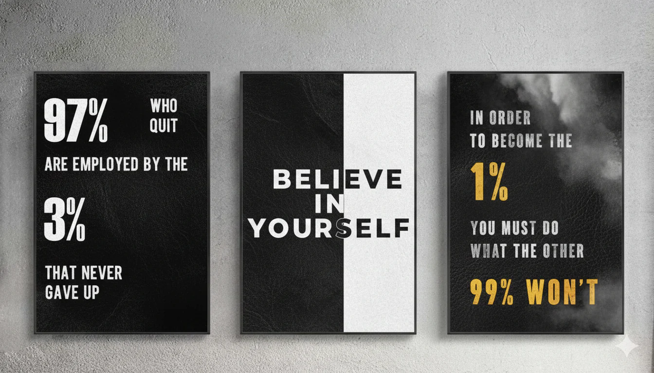 Office Quotes, 3 pc Motivational, Inspirational Quotes for Office Decor - Image 2