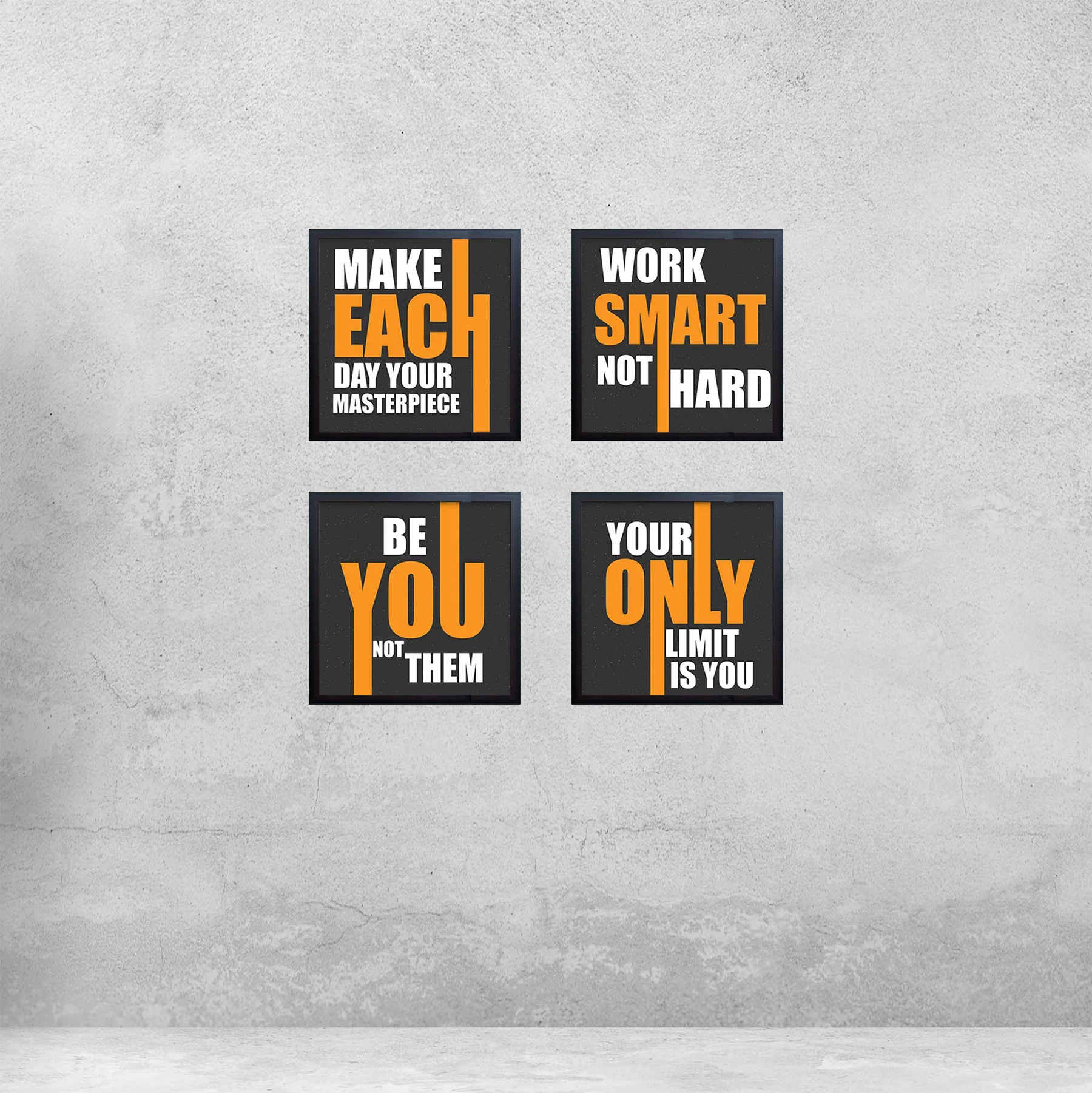 Pack of 4 Inspirational Quote Frames, Motivational Quotes - Image 10
