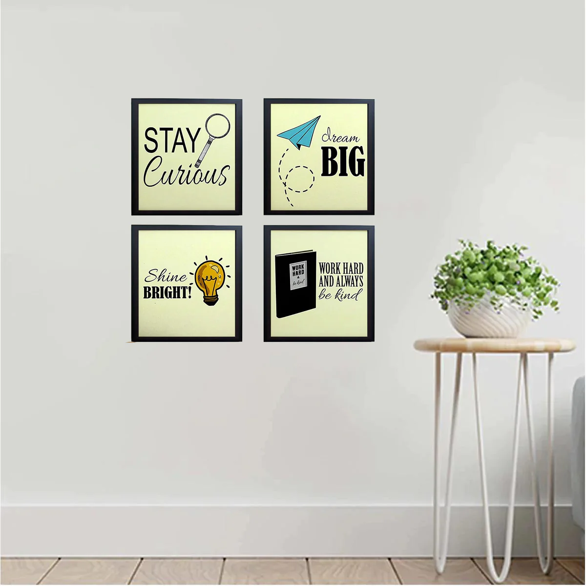 Pack of 4 Inspirational Quote Frames, Motivational Quotes - Image 7