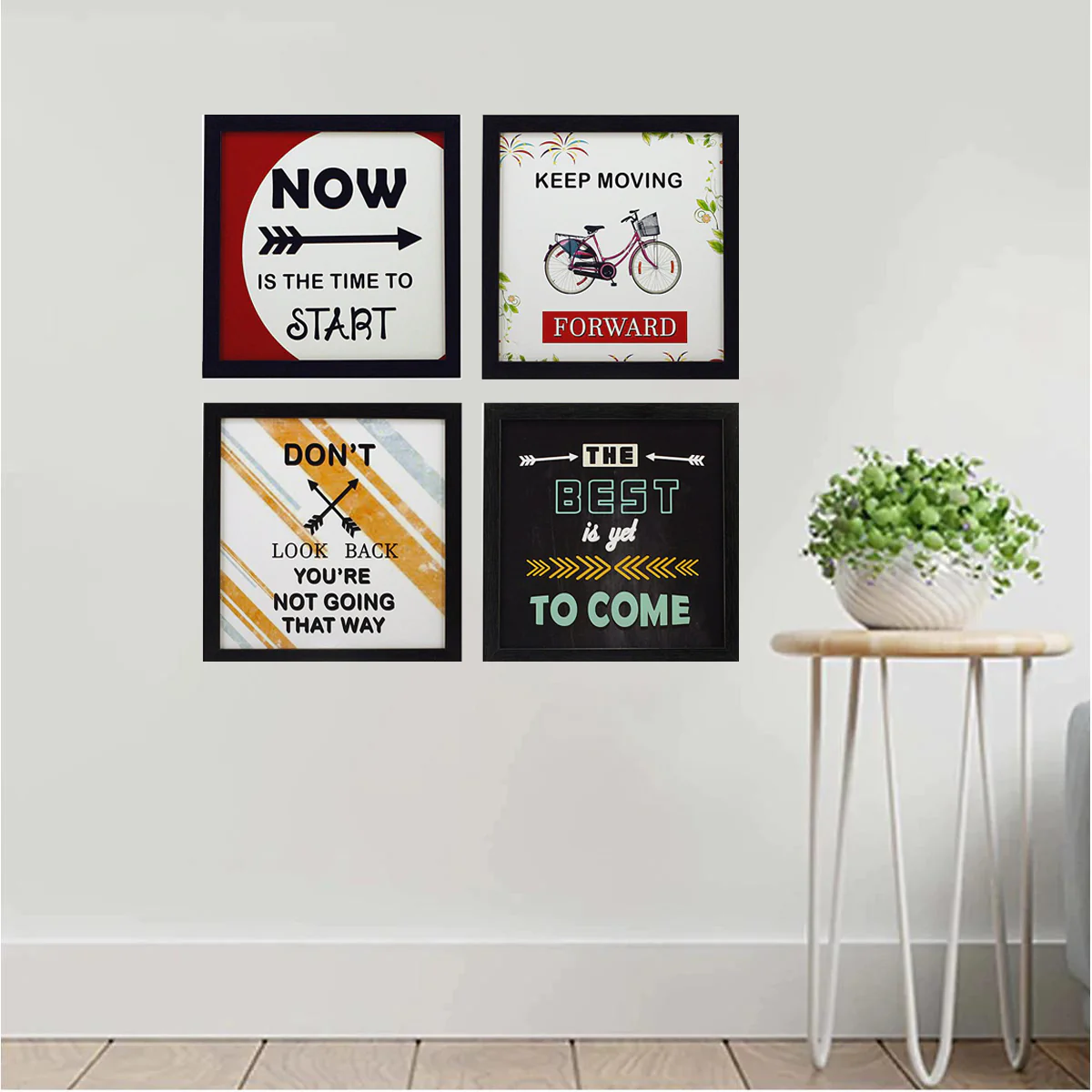 Pack of 4 Inspirational Quote Frames, Motivational Quotes - Image 9