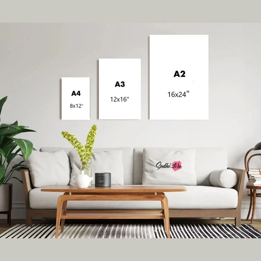 Pack of 5 Calligraphy Islamic Wall Frame set (12x16" 2 pc, 8x12" 3 pc) - Image 3