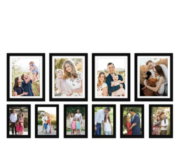 Set of 10 Picture Collage Frames (10x12 inch - 4 pc, 5x7 inch - 6 pc) - Image 2