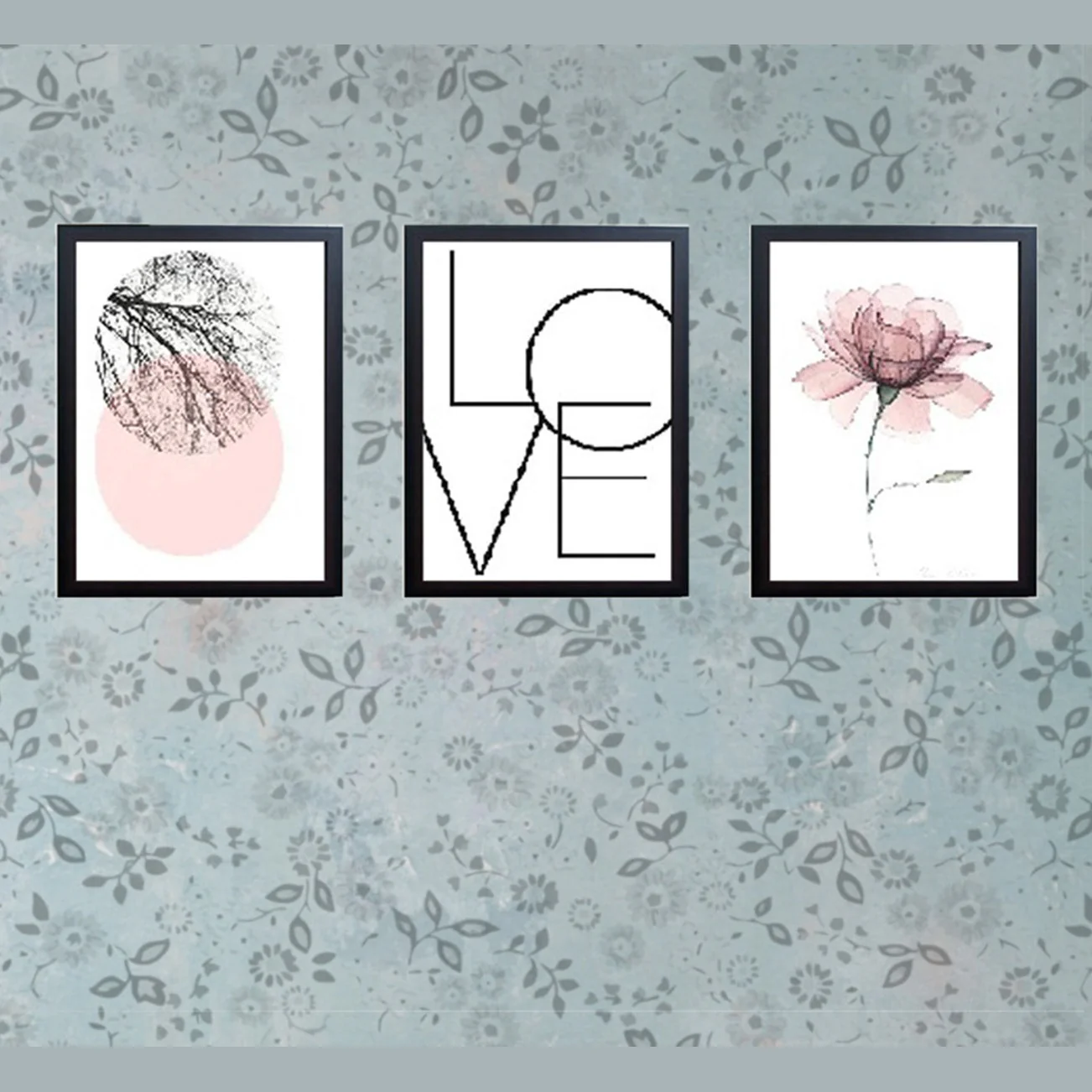 Set of 3 Abstract Art Frame set - Image 6