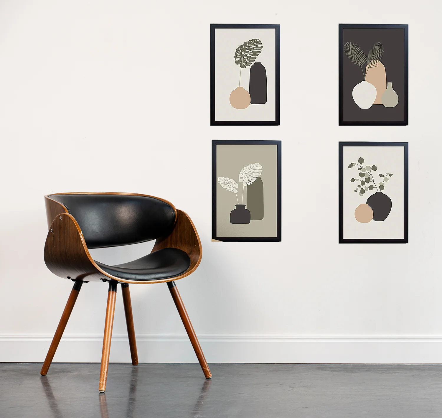 Set of 4 Abstract Photo Frames - Image 3