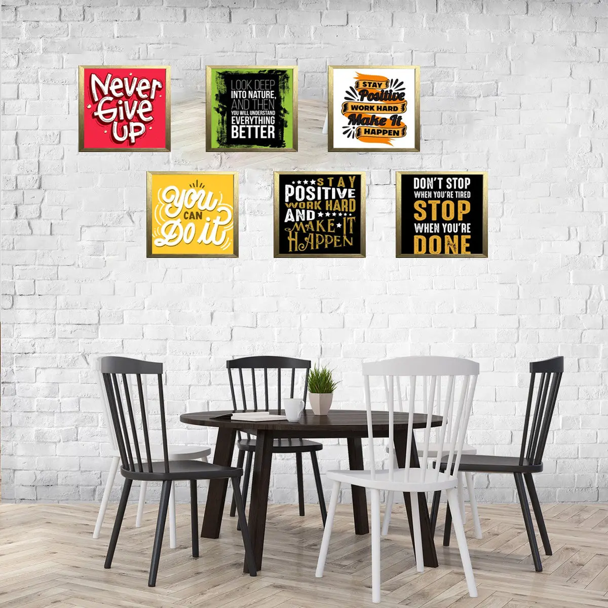 6 Pcs Picture Frames Motivational Quotes For Wall Décor - Image 11