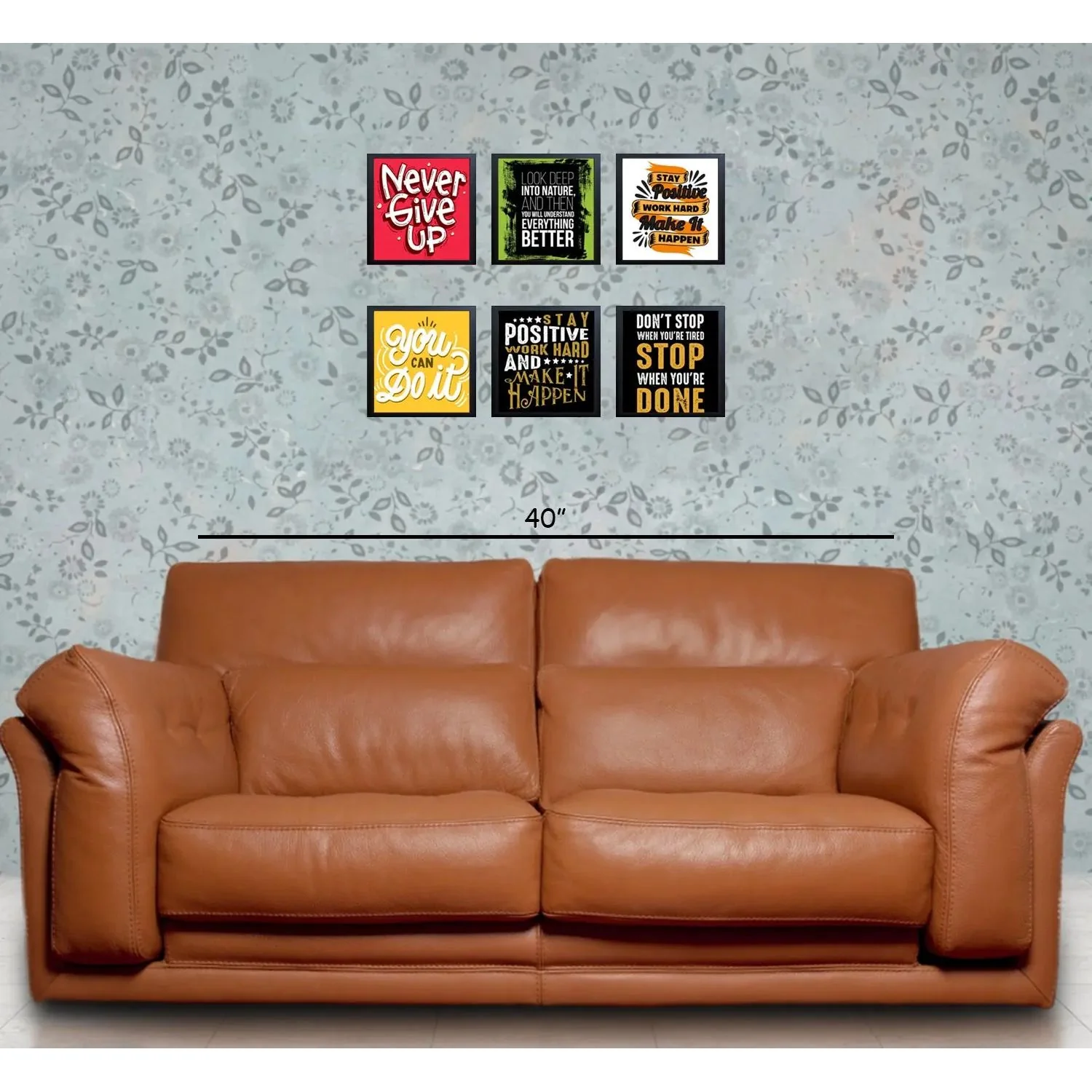 6 Pcs Picture Frames Motivational Quotes For Wall Décor - Image 5