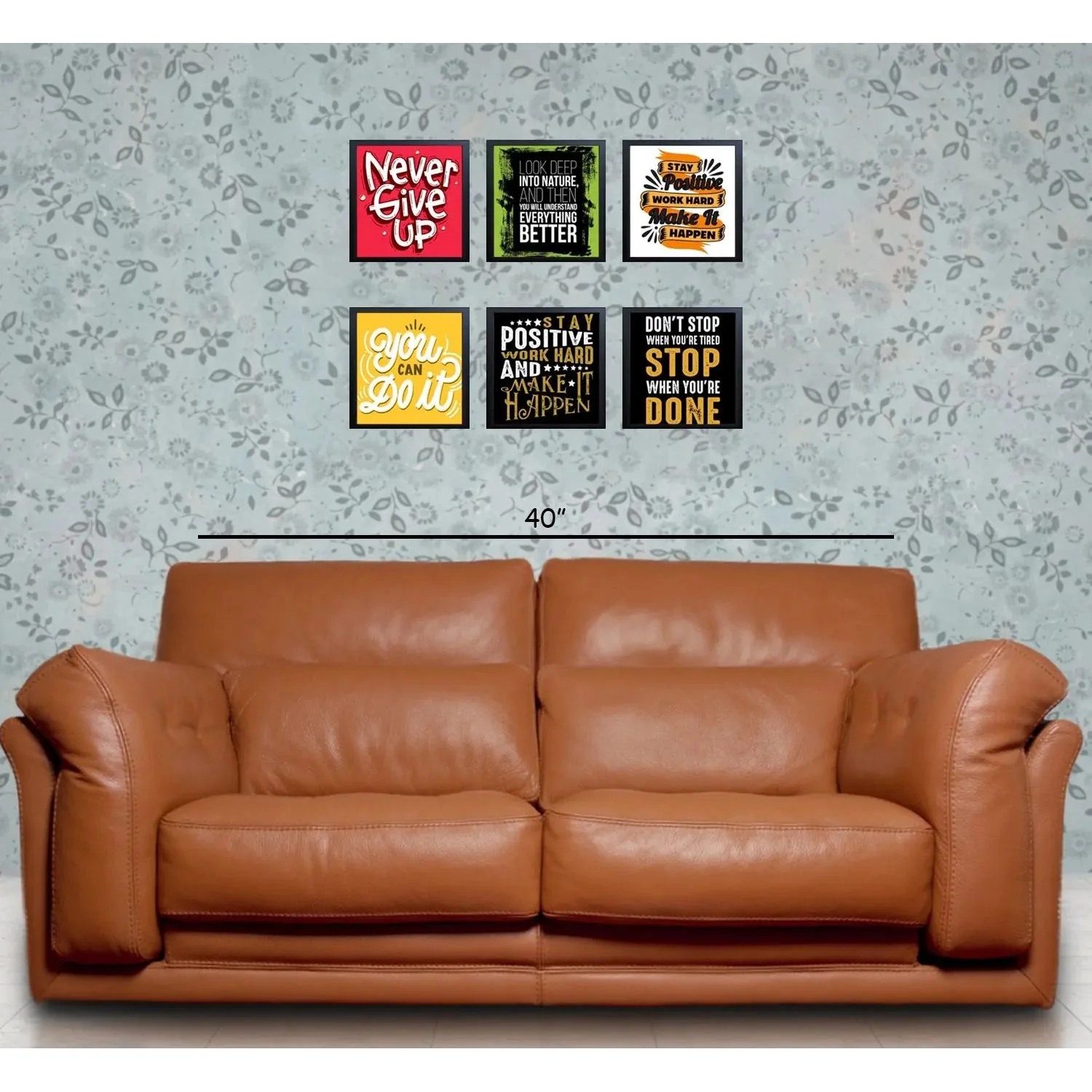6 Pcs Picture Frames Motivational Quotes For Wall Décor - Image 6