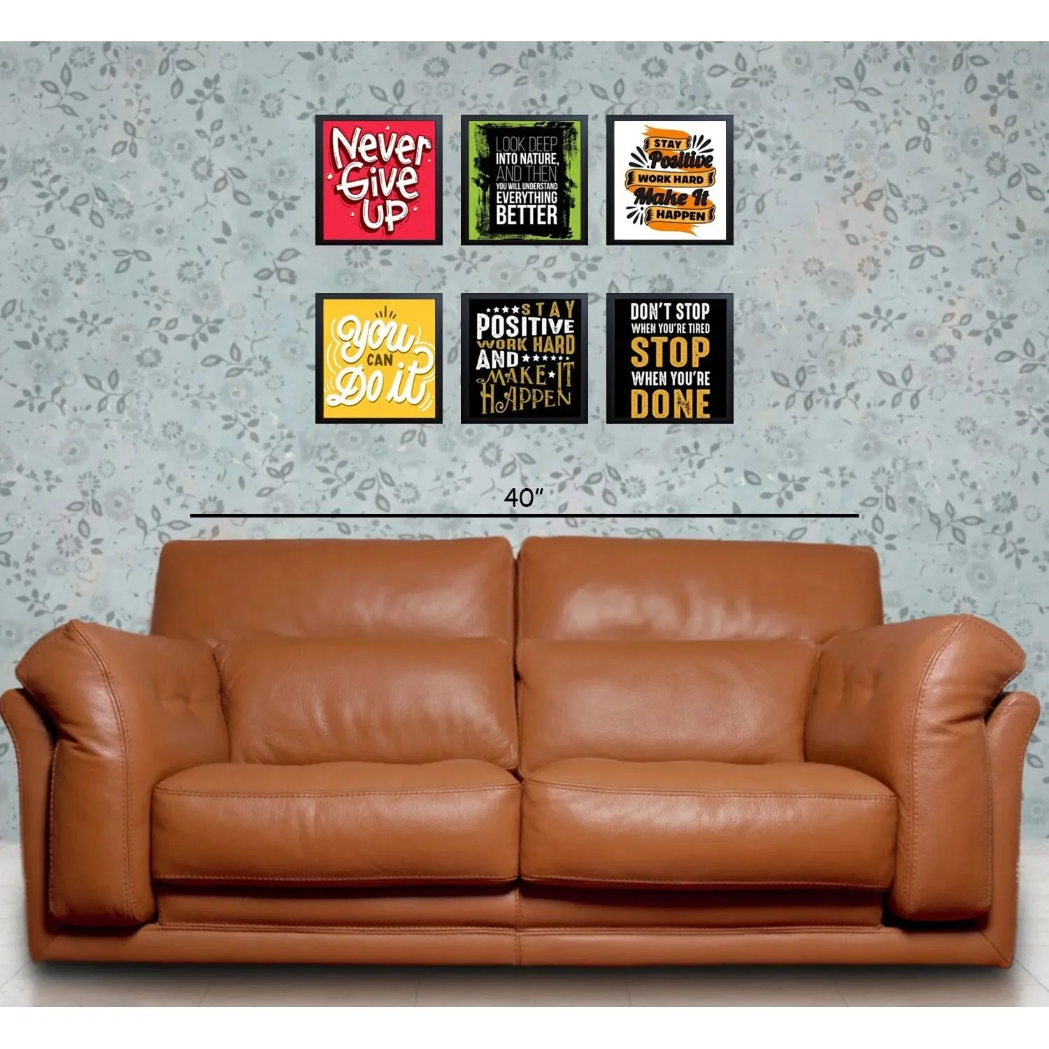 6 Pcs Picture Frames Motivational Quotes For Wall Décor - Image 7