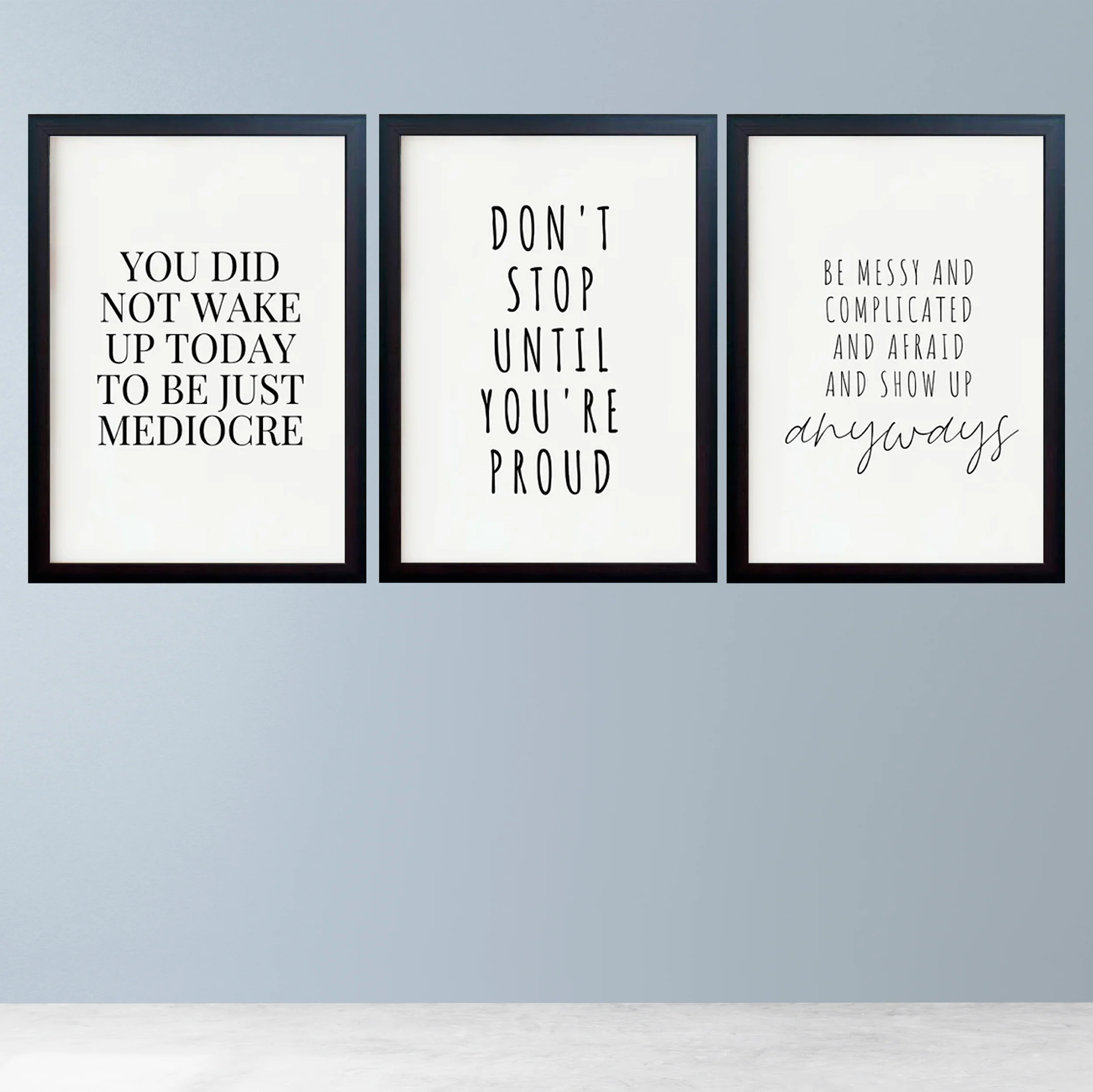 Motivational Quotes frames/ House & Office Decor Set of 3 Frames - Image 5